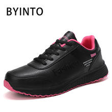 Размеры 35-42 2021 модные теннисные туфли для женщин легкие кожаные черные кроссовки для тренажерного зала женские спортивные кроссовки Tenis Feminino Basket Femme 2024 - купить недорого