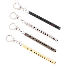 Mini pocket Musical Instrument Keychain Cosplay prop Accessories flute keyring key chain Pendant new 2024 - buy cheap