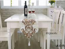Modern minimalist light luxury table runner, European-style dining table high-end coffee table table runner 2024 - buy cheap
