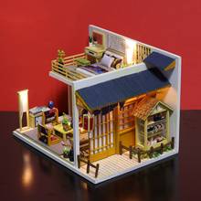Miniaturas de madera a escala 1/24, casa de muñecas de estilo japonés, Kit de bricolaje, accesorios de montaje 2024 - compra barato