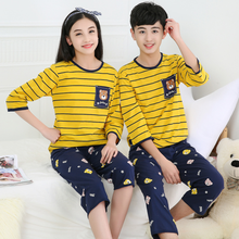 Boys Girls Sleepwear Teenagers girl Summer Nightwear cotton Children Homewear Pajamas for Kids Pyjamas outfits 6 8 10 12 14 Yrs 2024 - buy cheap