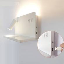 New Fashion LED Creative Bedroom Bedside Reading USB Charging Studio Learning Working Belt Switch Wall Lamp 2024 - buy cheap