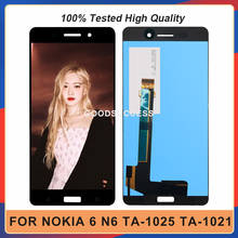 Tela lcd touch de 5.5 ''para nokia 6, digitalizador para montagem de celular ta-1025, ta-1021, ta-1033, para nokia 6 n6 2024 - compre barato