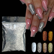 10g Gold Silver Shiny Nail Art Glitter Powder Flakes Dust Sparkly Chrome Pigment Polish Manicure Nail Art Decorations 2024 - buy cheap