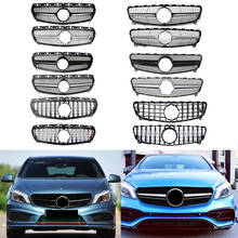 Front Bumper Racing Grill Billet Grille Cover For Mercedes-Benz W176 A-Class 2013-2018 Diamond GT AMG 2024 - buy cheap