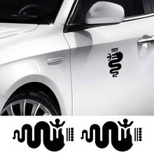 Car stickers 2PCS Car Whole Body Stickers For Alfa Romeo Sunscreen waterproof Suitable for all kinds of cars PVC 13cmX7cm 2024 - buy cheap