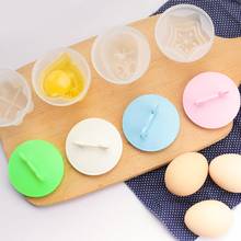 4 Pcs/Set Cute Egg Boiler Plastic Egg Poacher Set Kitchen Egg Cooker Tools Egg Mold Form With Lid Brush Pancake Maker 2024 - buy cheap