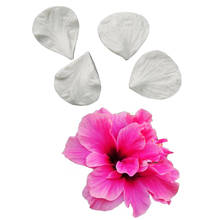 Moldes de silicona para decoración de tartas, arcilla surgarrafe con flores hibisco, herramientas de Chocolate hechas a mano, M2184 2024 - compra barato