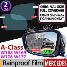 for Mercedes Benz A-Class W168 W169 W176 W177  Full Cover Anti Fog Film Rearview Mirror Accessories A-Klasse A160 A180 A200 A45 2024 - buy cheap