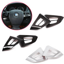 Car Styling Car Steering Wheel Trim For BMW X5 E70 2008-13 ABS Car Steering Wheel Trim Control Button Frame Cover Car Decoration 2024 - buy cheap