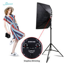 New 3200-5600K Photography Light Soft Box Kit 80W Lamp 2M Tripod Continuous Dimmable Lighting Softbox For Camera Photo Video 2024 - buy cheap