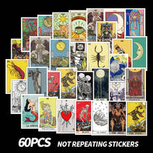 60Pcs/Pack Tarot Card Graffiti Stickers Divination Stickers For Luggage Laptop Refrigerator Motorcycle Skateboard Pegatinas 2024 - buy cheap