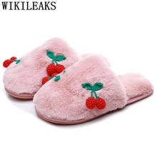 Ladies Cute Slippers Mules Shoes Women 2022 Plush Home Slippers Fuzzy Designer Flat Funny Slippers Fashion Indoor Woman Shoes 2024 - buy cheap