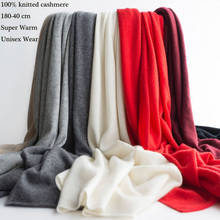 Winter Pure Shawl Cashmere Scarf Women  Knitted Winter Autumn Scarf Men Warm Thicken Casual Unisex  Gift 2024 - buy cheap