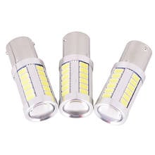 1pc 1156 BA15S P21W 33 Led 5630 5730 Smd Car Tail Bulb Brake Lights auto Reverse Lamp Daytime Running Light Red White Yellow 2024 - buy cheap