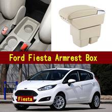 For Ford Fiesta armrest box central Store content box with cup holder ashtray USB Fiesta armrests box 2024 - buy cheap