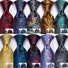 Hi-Tie Ascot Men's Tie Floral Paisley 100% Silk NeckTie 8.5cm Ties for Men Formal Business Luxury Wedding High Quality Gravata 2024 - buy cheap