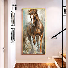 Wall Art Decoration Canvas Painting Abstract Horse Poster Print Canvas Art Animal Picture for Living Room Cuadros Home Decor 2024 - buy cheap