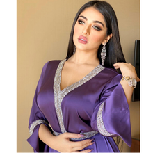 Dubai abaya vestido para as mulheres de luxo diamante frisado kaftan turquia árabe muçulmano roupa islâmica outono 2021 novo robe marroquino 2024 - compre barato