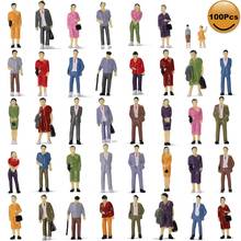 100pcs Model Trains 1:43 O Scale All Standing Painted Figures Passengers People Model Railway P4311 2024 - buy cheap