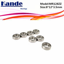 Kande Bearings 10pcs MR128ZZ 8x12x3.5 MR128 ZZ MR128 MR128 ZZ Miniature Ball Bearing 2024 - buy cheap