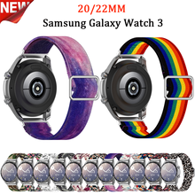 22 мм на бретелях с рисунком для Samsung Galaxy Watch 3 45 мм/Amazfit GTR 47 мм/huawei GT 2 браслет 20 мм эластичная лента для HUAWEI GT 2 42 мм 2024 - купить недорого