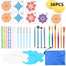 36pcs Mandala Dotting Tools Set Painting Rocks Pottery Embossing Dot Kit DIY Handwork Nail Art Craft Drawing Pens Pottery Tool 2024 - buy cheap