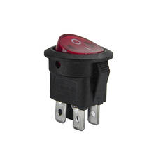  KCD1 SPST 224N 23mm 4 Pin 250V 6A Round Boat Switch Snap-in ON OFF Rocker Position  Switch 2024 - buy cheap