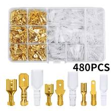 2.8/4.8/6.3mm Insulated Crimp Terminals Seal Electrical Wire Connectors Spade Terminal Connector Assortment Kit 2024 - buy cheap