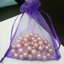 Dark Purple Drawstring Organza Bags 7x9 9x12 10x15 13x18cm  Small Jewelry Bag Birthday/ Christmas/Wedding/Gift Packing Pouches 2024 - buy cheap