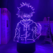 Lámpara de noche Led 3d de Anime Hunter X Hunter Killua para decoración de dormitorio, luz nocturna, regalo de cumpleaños, acrílico, Hxh Killua Badass 2024 - compra barato