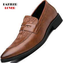 Sapatênis de couro masculino, luxuoso, alta qualidade, feito à mão, sapato social para homens, confortável, calçados de marca, para dirigir 2024 - compre barato
