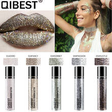 Qibest shimmer Loose Eye Shadow Powder Makeup Pigment Waterproof Glitter Eyeshadow 3D Nude Metallic Eyes Powder Cosmetics 2024 - buy cheap