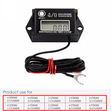 Motor Boat Digital Tachometer LCD Display Car Motor Boat Digital Motorcycle Generator Gasoline Engine Tach Hour Meter Guage 2024 - buy cheap