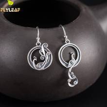 925 Sterling Silver Vintage Phoenix Drop Earrings For Women Chinese Style Lady Party Fine Jewelry Holiday Gift Flyleaf 2024 - buy cheap