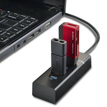 4 порта высокого Скорость док-станция USB 3,0 Multi HUB разветвитель расширения для настольных ПК ноутбук адаптер переменного тока usb-хаб 2024 - купить недорого