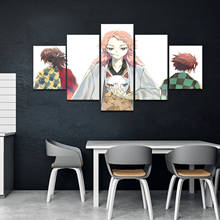 5 peças de desenhos animados espada anime menino imagem demon slayer sabito comics arte decoração de parede pinturas decoração para casa 2024 - compre barato