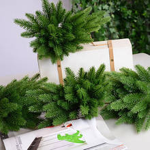 Plantas artificiales de pino para niños, accesorios para árbol de Navidad, decoraciones para fiesta de año nuevo, regalo, 5 uds. 2024 - compra barato