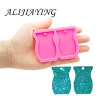 Shiny Silicone Resin Scentsy jar Earrings Molds , Vase Epoxy Silicone mold, Clay Molds wholesale DY0784 2024 - buy cheap