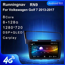 Runni-kit multimídia automotivo para volkswagen golf 7 2009-2014, com android, reprodutor de vídeo e navegação gps 2024 - compre barato