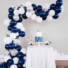 73 pçs/lote Azul Marinho Kit Confetti Arco Guirlanda de Balão De Látex Balões de Casamento Festa de Aniversário Do Chuveiro de Bebê Decoração Globos de Ar 2024 - compre barato