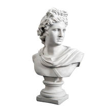 30 cm 2.3 kg grande apollo busto estátua adelos mitologia grega resina gesso craftwork escritório hotel sala de estar decoração presente 2024 - compre barato