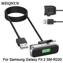 Cargador de pulsera para reloj inteligente Samsung Galaxy Fit 2, SM-R220 de repuesto, Cable de carga rápida USB, estación de carga 2024 - compra barato
