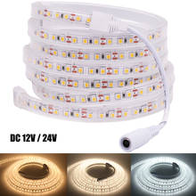 2835 LED Strip Light 12V 24V Flexible Tape Ribbon IP67 Waterproof 120Leds String Lamp with DC Connector Warm Natural White 4000K 2024 - buy cheap
