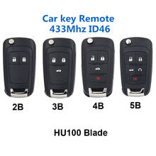 HKOBDII 433 МГц ID46 чип Автомобильный Дистанционный ключ Костюм для-Chevrolet Malibu Cruze Aveo Spark Orlando HU100 Blade 2024 - купить недорого