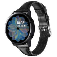 Correa de reloj para Samsung Galaxy Watch Active 2, 44mm, 20mm, correa de repuesto de cuero genuino para active2, 40mm 2024 - compra barato