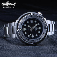 HEIMDALLR Steel Tuna Diver Watch Automatic NH35 Sapphire Crystal Mechanical Wristwatch C3 Super Luminous 47mm 316L Steel Case 2024 - buy cheap