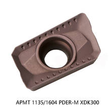 APMT-insertos de carburo APMT1135 APMT1604 PDER, herramientas de torneado, APMT1135PDER-M de fresado, XDK300, 100% Original 2024 - compra barato