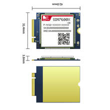 SIMCOM-Módulo LTE Cat4 B1/B2/B3/B4/B5/ B7/B8/B20/B28/B40/B66, HSPA + WCDMA GPRS/EDGE, paquete Original, SIM7600SA-H-M2 2024 - compra barato