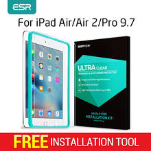ESR Screen Protector for iPad 2017/Air/Air 2/Pro 9.7 Tempered Glass Film with Free Applicator for iPad 2018 Screen Protector 2024 - buy cheap